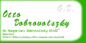 otto dobrovolszky business card